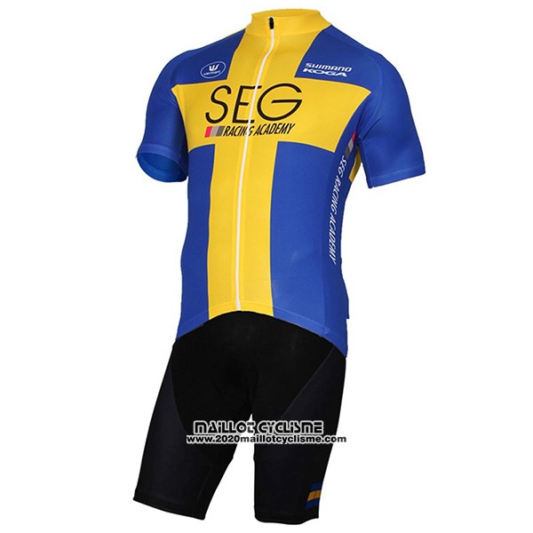 2017 Maillot Ciclismo SEG Racing Academy Champion Suede Manches Courtes et Cuissard